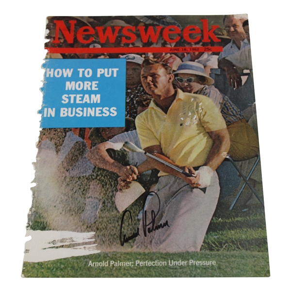 Arnold Palmer Signed 1962 Newsweek Cover Only - June JSA ALOA