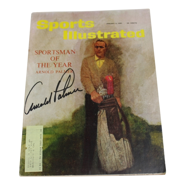 Arnold Palmer Signed 1961 Sports Illustrated Magazine - January JSA ALOA