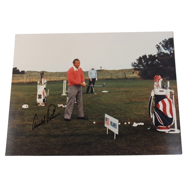 Arnold Palmer Signed Ryder Cup Team USA Practice Range 11x14 Photo JSA ALOA