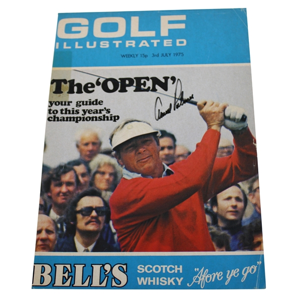 Arnold Palmer Signed 1975 Golf Illustrated Magazine Cover Only - July JSA ALOA