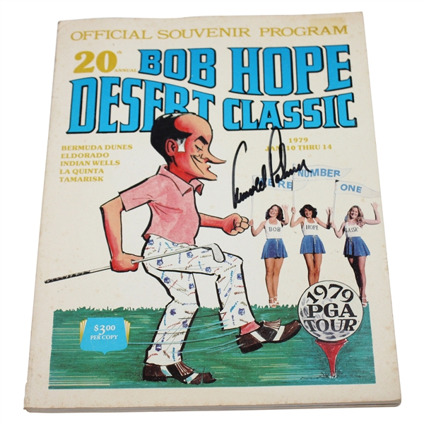 Arnold Palmer Signed 1979 Bob Hope Desert Classic Official Souvenir Program JSA ALOA