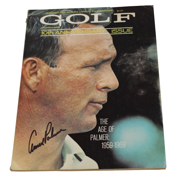 Arnold Palmer Signed 1969 Golf Magazine 10th Anniversary Issue - December JSA ALOA