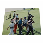 Arnold Palmer Signed Walking Down Fairway 8x10 Photo JSA ALOA