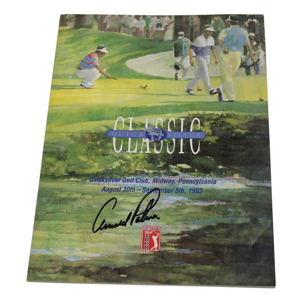 Arnold Palmer Signed 1993 Quicksilver Classic Program JSA ALOA