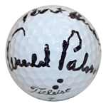 Arnold Palmer Signed Titleist Personal Used 7 Golf Ball w/To Alison(?) Best Wishes JSA ALOA