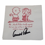 Arnold Palmer Signed Peanuts Napkin JSA ALOA