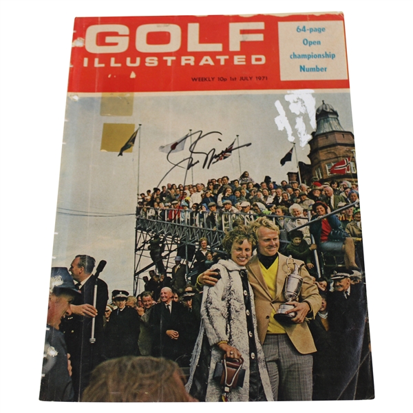 Jack Nicklaus Signed 1971 Golf Illustrated Magazine Cover Only - July JSA ALOA