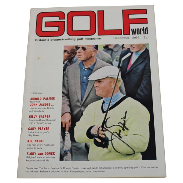 Jack Nicklaus Signed 1966 Golf World Magazine - December JSA ALOA