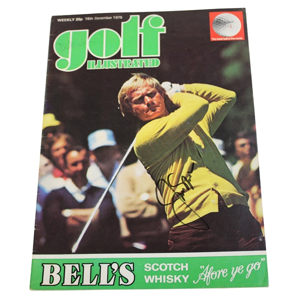 Jack Nicklaus Signed 1976 Golf Illustrated Magazine - December JSA ALOA