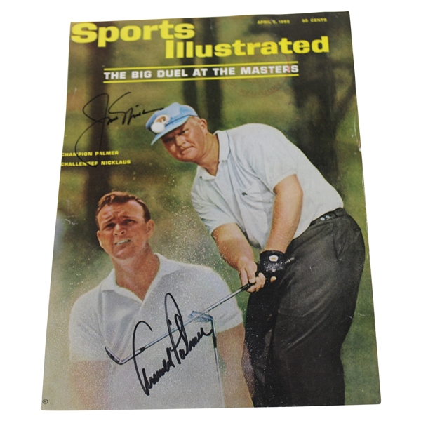 Palmer & Nicklaus Signed 1965 Sports Illustrated Magazine Cover Only - April JSA ALOA