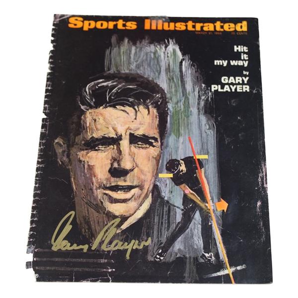 Gary Player Signed 1966 Sports Illustrated Cover Only - March JSA ALOA