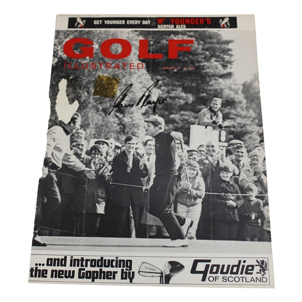 Gary Player Signed 1969 Golf Illustrated Cover Only - October JSA ALOA