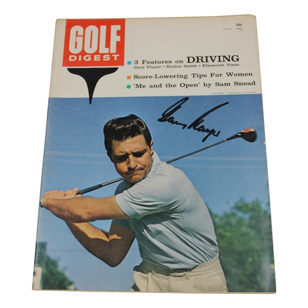 Gary Player Signed 1962 Golf Digest Magazine - July JSA ALOA