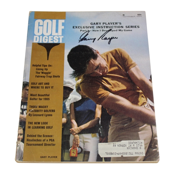 Gary Player Signed 1965 Golf Digest Magazine - November JSA ALOA