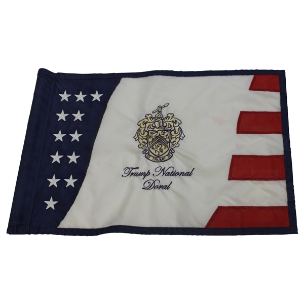 Trump National Doral Course Used Embroidered Flag