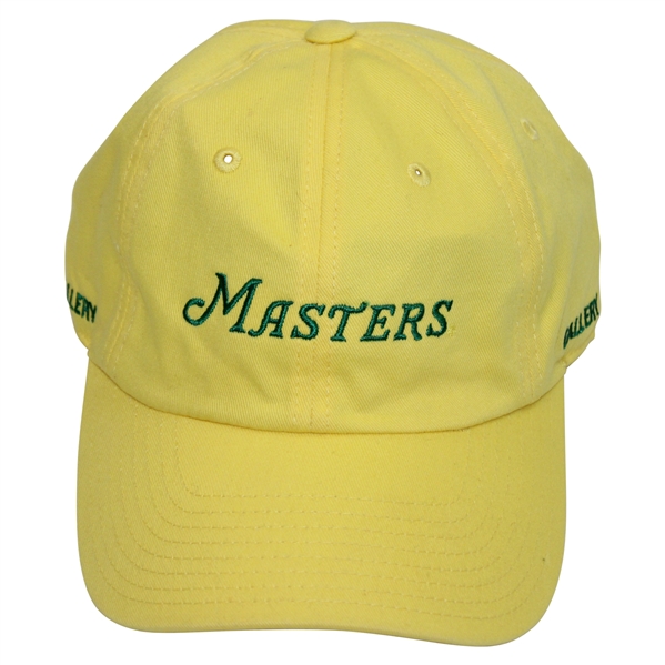 Masters Tournament GALLERY Yellow w/Green Stitch Writing Caddy Hat