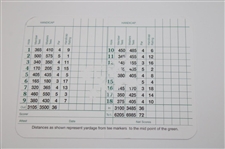 Jim Nantz Signed Augusta National GC Scorecard w/A Tradition...JSA ALOA