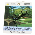 Trevor Immelman Signed 2008 Masters SERIES Badge #R02389 JSA ALOA