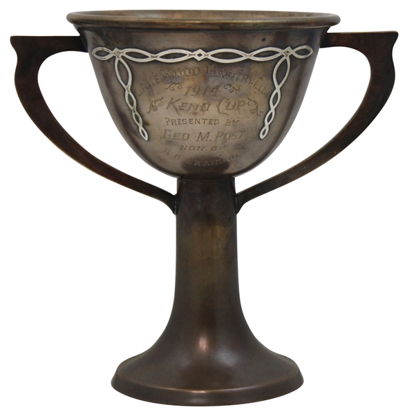 1914 Lakewood Country Club Keno Cup Silver On Bronze Trophy