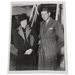 1938 Horton Smith On Honeymoon with Wife Original Photo