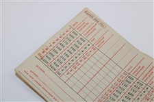c.Late 1930's Augusta National Golf Club Scorecard w/Stymie & Caddy Fee - 6800 Yards
