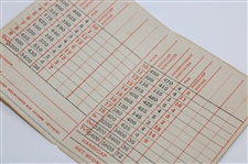 c.Late 1930's Augusta National Golf Club Scorecard w/Stymie & Caddy Fee - 6800 Yards