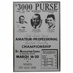 1938 National Amateur Professional Advertising Piece St. Augustine Links