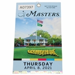 2021 Masters Tournament Thursday First Round Ticket #A07397