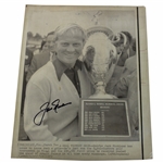 Jack Nicklaus Signed 1972 Doral Open Trophy Shot From Win - Chicago Daily News JSA ALOA