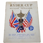 1933 Ryder Cup at Southport & Ainsdale Course Official Souvenir Program