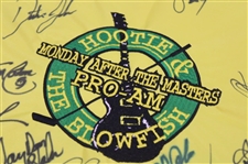 Wayne Gretzky, Dustin Johnson, Rucker & Others Signed Hootie & Blowfish Monday After Masters Flag JSA ALOA