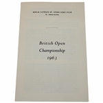 1963 Open Championship at Royal Lytham St Annes Membership Pamphlet 