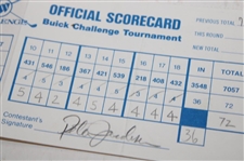 Watson, Singh, Strange & Seven (7) others Signed 1997 & 1998 Buick Challenge Scorecards