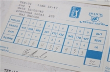 Watson, Singh, Strange & Seven (7) others Signed 1997 & 1998 Buick Challenge Scorecards