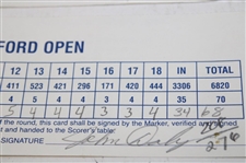 Daly, Calcavecchia, Cink & Seven (7) others Signed 1997 & 1998 Canon Greater Hartford Open Scorecards
