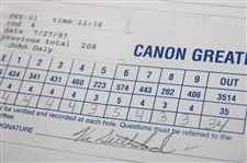 Daly, Calcavecchia, Cink & Seven (7) others Signed 1997 & 1998 Canon Greater Hartford Open Scorecards