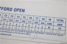 Daly, Calcavecchia, Cink & Seven (7) others Signed 1997 & 1998 Canon Greater Hartford Open Scorecards