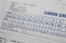 Daly, Calcavecchia, Cink & Seven (7) others Signed 1997 & 1998 Canon Greater Hartford Open Scorecards