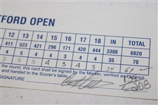 Daly, Calcavecchia, Cink & Seven (7) others Signed 1997 & 1998 Canon Greater Hartford Open Scorecards