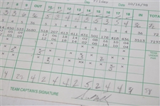 Jacobsen, Kite, Stadler & Five (5) others Signed 1998 Las Vegas Invitational Scorecards