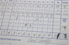 Jacobsen, Kite, Stadler & Five (5) others Signed 1998 Las Vegas Invitational Scorecards