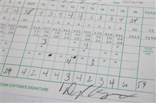 Jacobsen, Kite, Stadler & Five (5) others Signed 1998 Las Vegas Invitational Scorecards