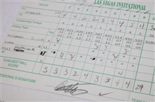 Jacobsen, Kite, Stadler & Five (5) others Signed 1998 Las Vegas Invitational Scorecards