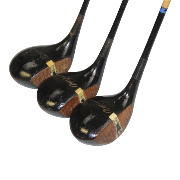 Spalding Bobby Jones Signature Fancy Face Woods - Driver, 2-Wood & 3 Wood