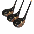 Spalding Bobby Jones Signature Fancy Face Woods - Driver, 2-Wood & 3 Wood