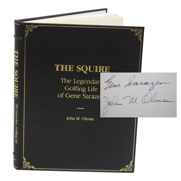 Gene Sarazen & Author Signed The Squire Ltd Edition 48/300 Book By John Olman JSA ALOA