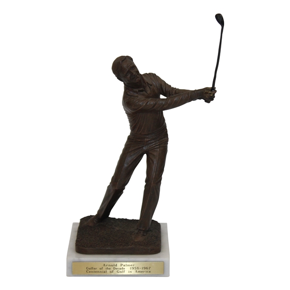 Arnold Palmer Bronze Golfer From Centennial Of Golf In America Golfer Of The Decade 1958-1967