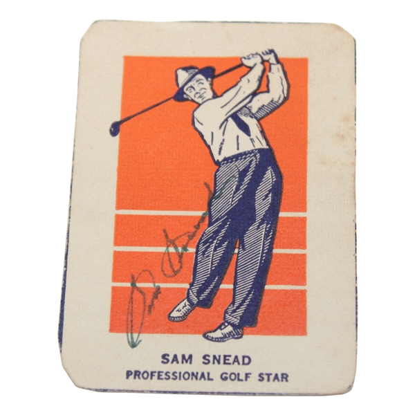 Sam Snead Signed 1952 Wheaties Action Hand-Cut Card JSA ALOA