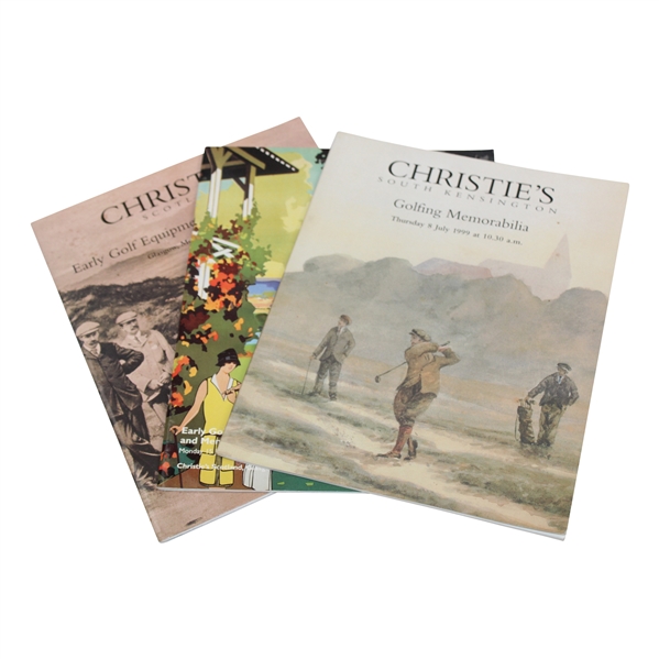 Three (3) 1990s Christies Golf Auction Catalogs