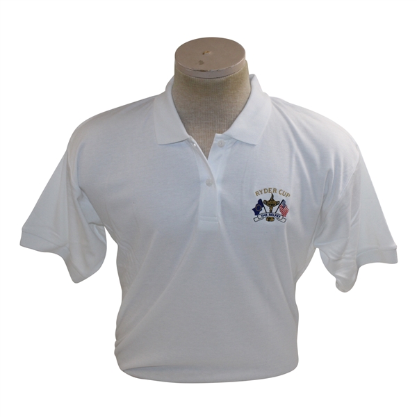 Ryder Cup at The Belfry Team USA Lady Antigua White Golf Polo - Paul Azinger Collection